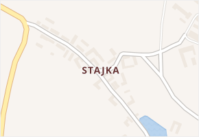 Stajka v obci Hatín - mapa části obce