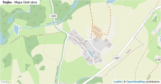 Stajka - mapa části obce