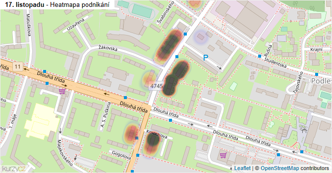 17. listopadu - mapa podnikání