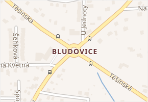 Bludovice v obci Havířov - mapa části obce