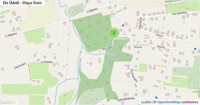 Do Údolí - mapa firem