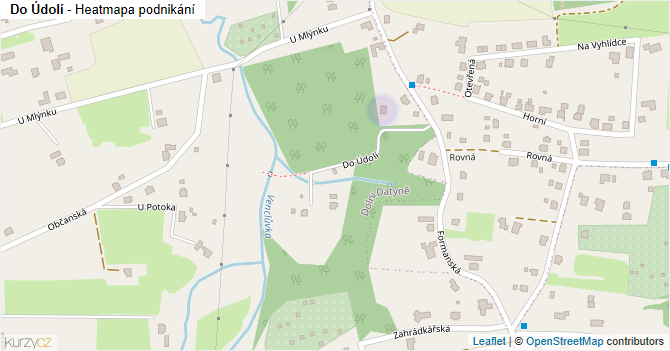 Do Údolí - mapa podnikání