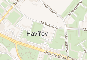 Edisonova v obci Havířov - mapa ulice
