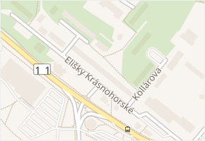 Elišky Krásnohorské v obci Havířov - mapa ulice