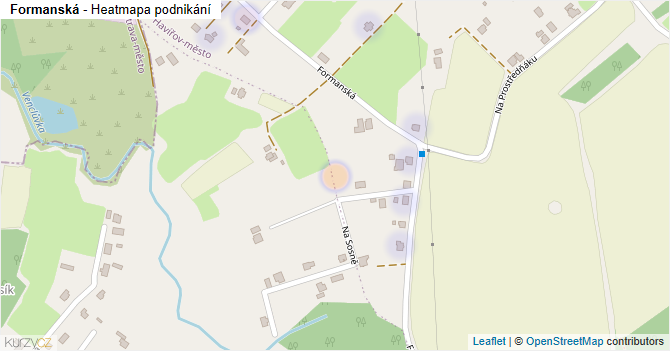 Formanská - mapa podnikání