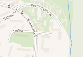 Františka Hrubína v obci Havířov - mapa ulice