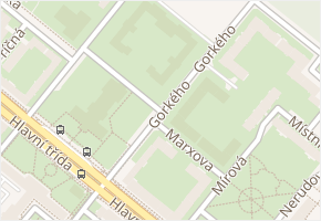 Gorkého v obci Havířov - mapa ulice