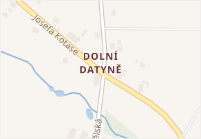 Havířov-Dolní Datyně v obci Havířov - mapa městské části