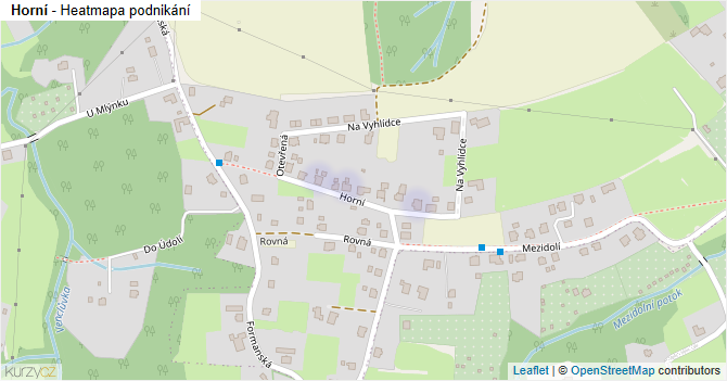 Horní - mapa podnikání