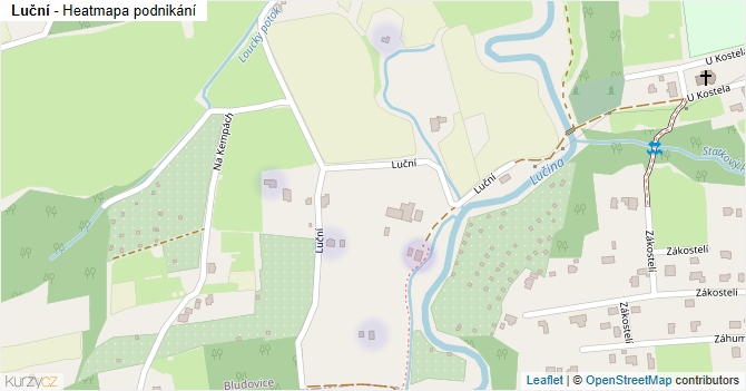 Luční - mapa podnikání