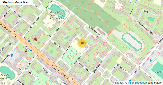 Místní - mapa firem
