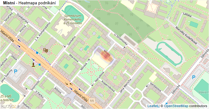 Místní - mapa podnikání