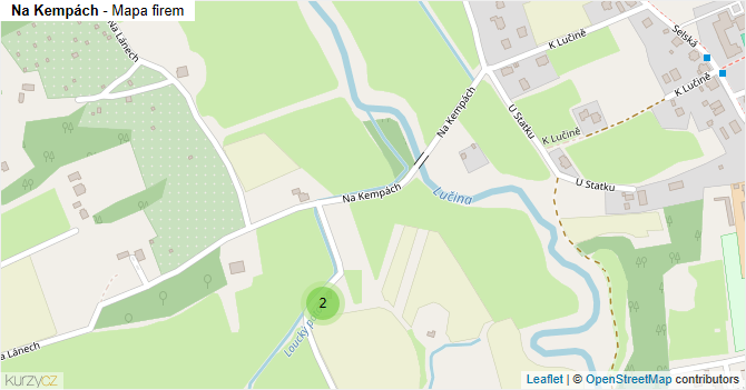 Na Kempách - mapa firem