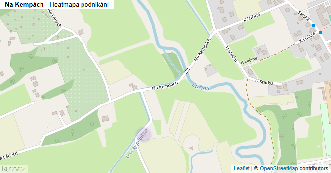 Na Kempách - mapa podnikání