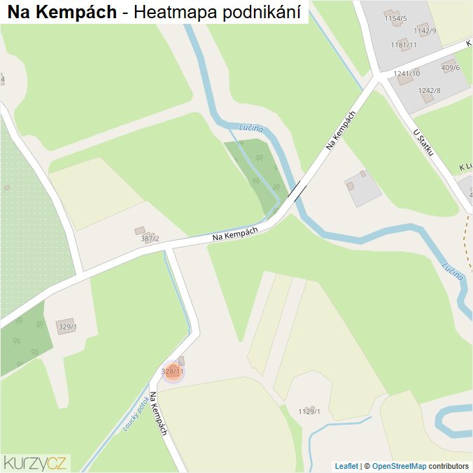 Mapa Na Kempách - Firmy v ulici.