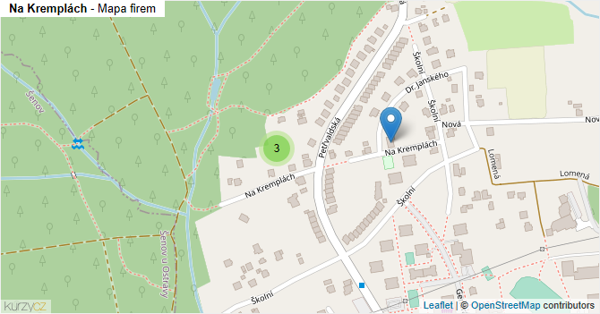 Na Kremplách - mapa firem