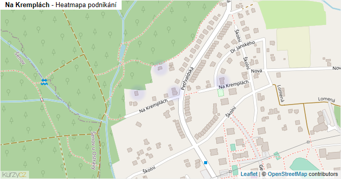 Na Kremplách - mapa podnikání