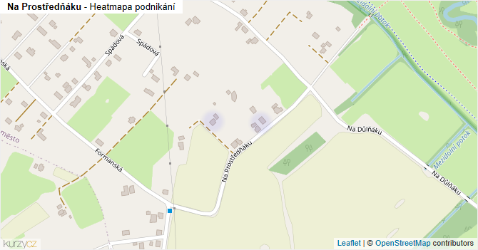 Na Prostředňáku - mapa podnikání