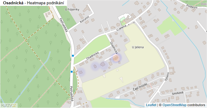 Osadnická - mapa podnikání