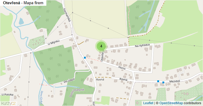 Otevřená - mapa firem