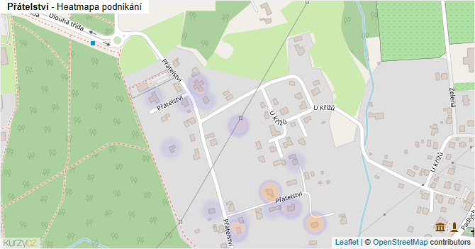 Přátelství - mapa podnikání