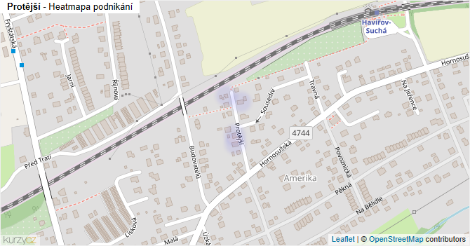 Protější - mapa podnikání
