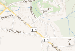 Rodinná v obci Havířov - mapa ulice
