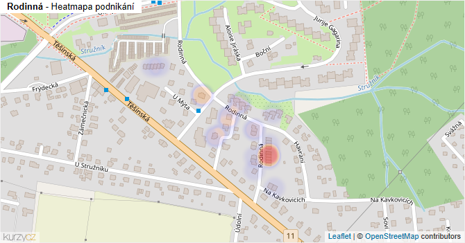 Rodinná - mapa podnikání
