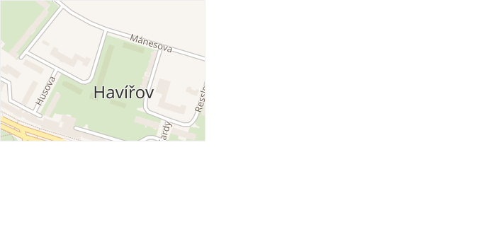 Rossenbergových v obci Havířov - mapa ulice