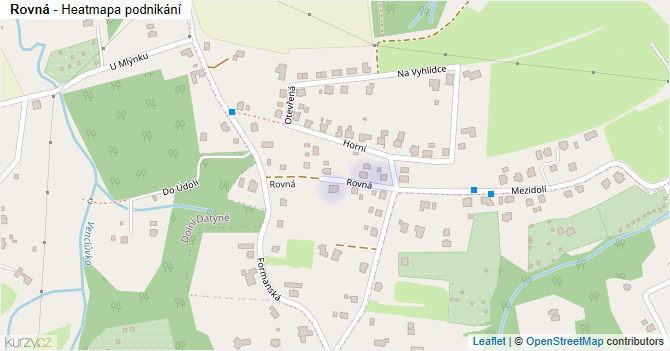 Rovná - mapa podnikání