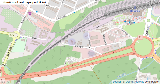 Staniční - mapa podnikání