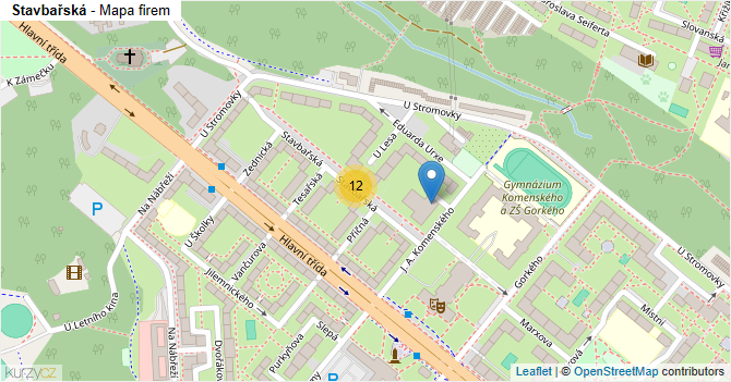 Stavbařská - mapa firem