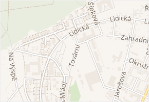 Tovární v obci Havířov - mapa ulice