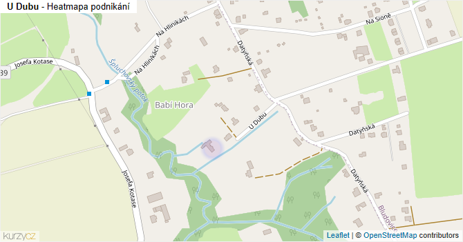 U Dubu - mapa podnikání