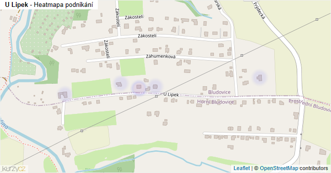 U Lipek - mapa podnikání
