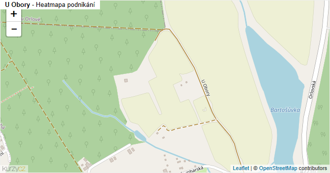 U Obory - mapa podnikání