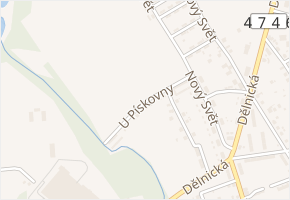U Pískovny v obci Havířov - mapa ulice