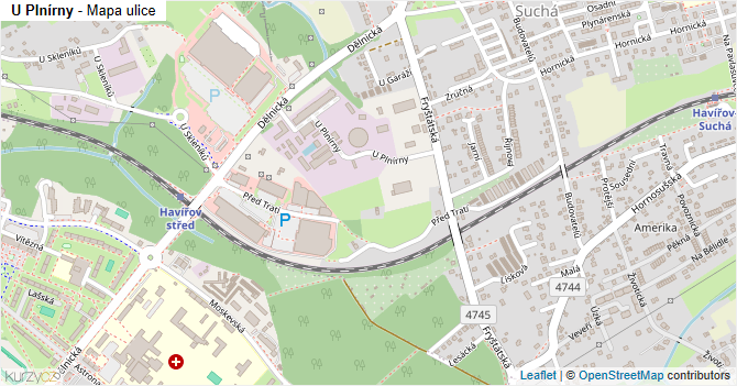 U Plnírny - mapa ulice