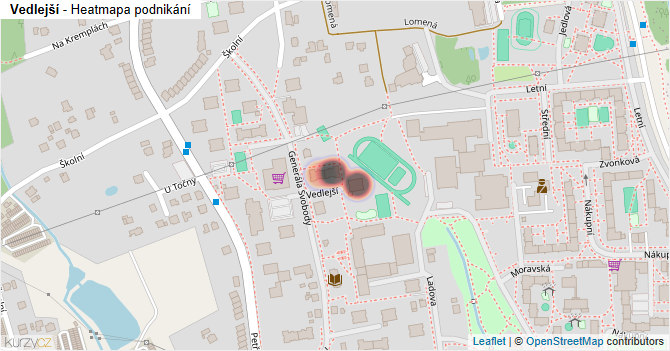 Vedlejší - mapa podnikání