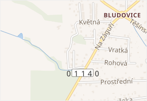 Větrná v obci Havířov - mapa ulice