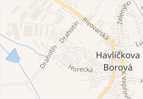 Dolní v obci Havlíčkova Borová - mapa ulice