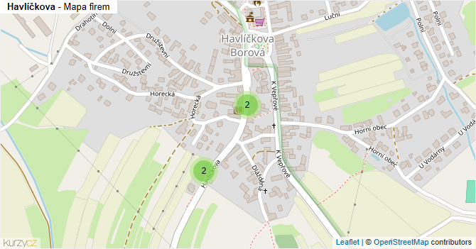 Havlíčkova - mapa firem