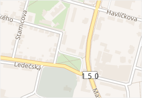 Haškovy Sady v obci Havlíčkův Brod - mapa ulice