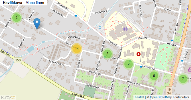 Havlíčkova - mapa firem