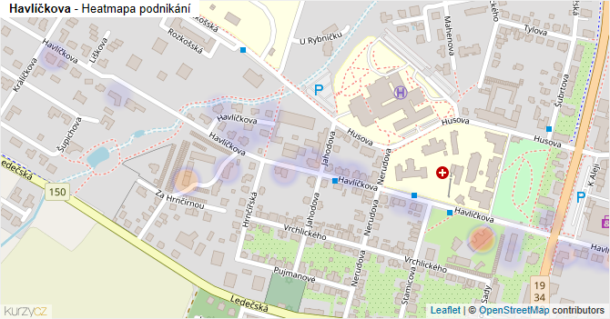 Havlíčkova - mapa podnikání