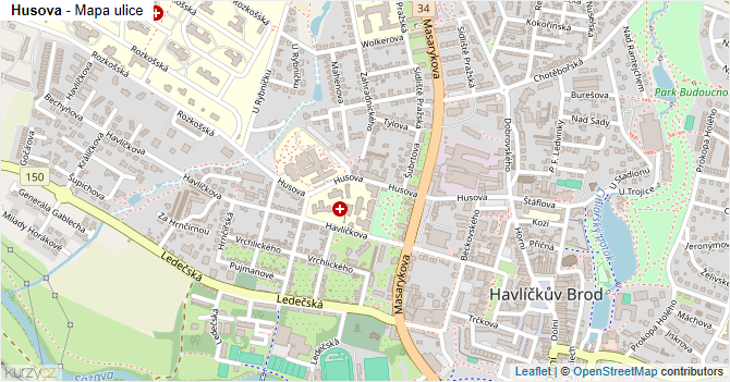Husova - mapa ulice