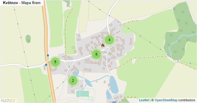 Květnov - mapa firem