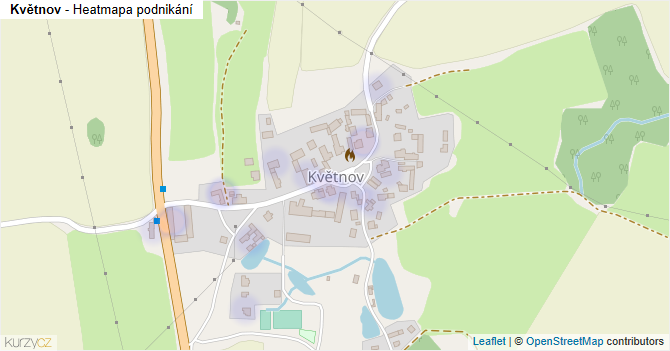 Květnov - mapa podnikání