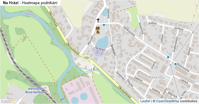 Na Hrázi - mapa podnikání
