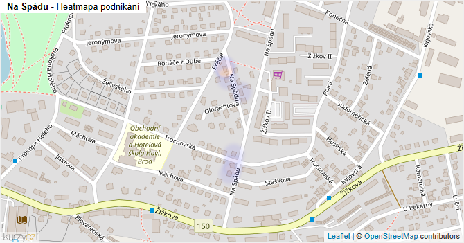 Na Spádu - mapa podnikání